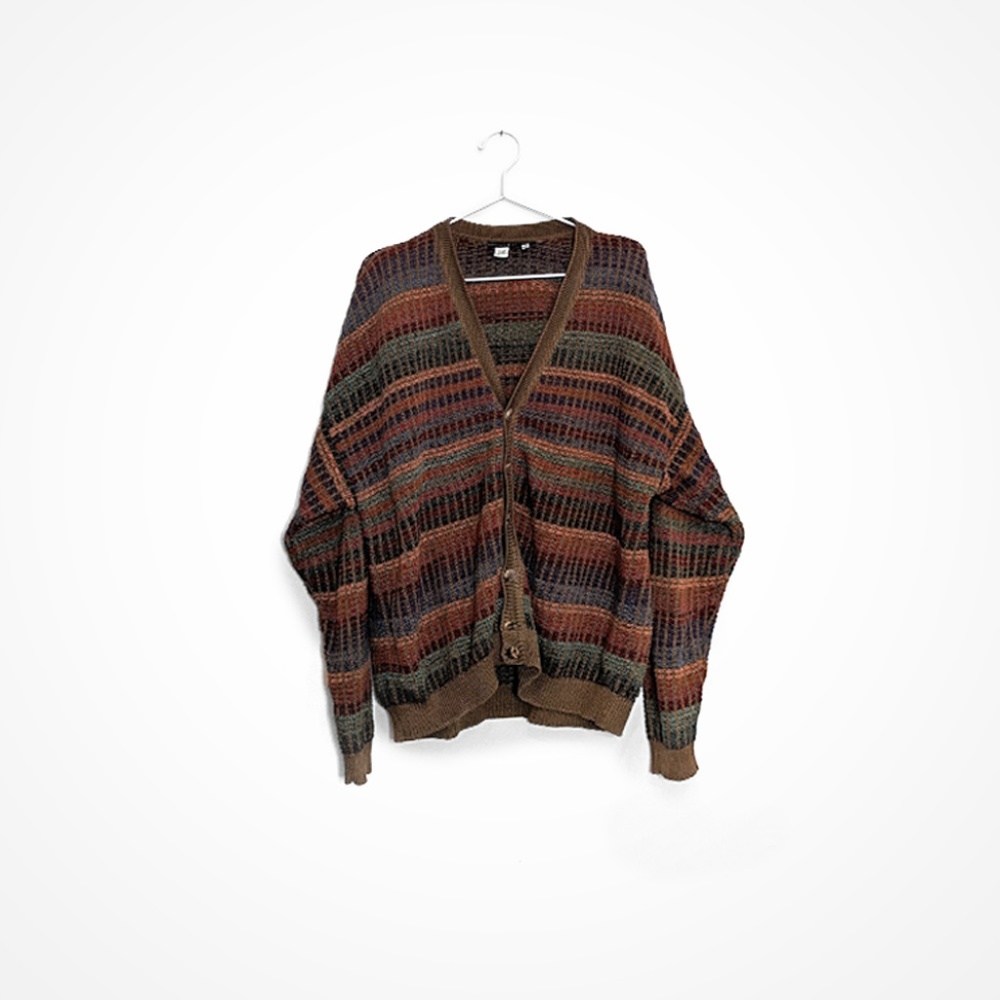 Peruvian Connection Multicolor Patterned Cardigan - image 1